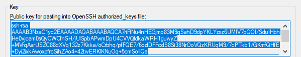 Public key for pasting into OpenSSH authorized_keys file